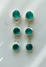Load image into Gallery viewer, Droplets Earrings  - Aqua