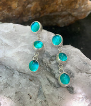 Load image into Gallery viewer, Droplets Earrings  - Aqua
