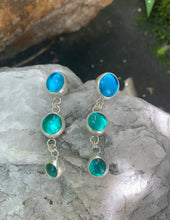 Load image into Gallery viewer, Droplets Earrings - Blue/Aqua