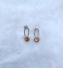 Load image into Gallery viewer, Champagne CZ Earrings