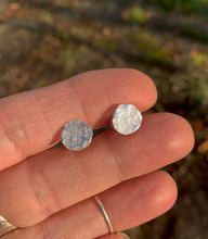 Load image into Gallery viewer, Hammered Post Earrings - small - 5/16”