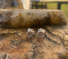 Load image into Gallery viewer, Hammered Post Earrings - 1/4" - Tiny