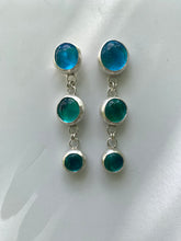 Load image into Gallery viewer, Droplets Earrings - Blue/Aqua