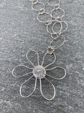 Load image into Gallery viewer, Silver Flower Power Necklace