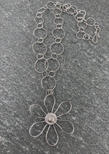 Load image into Gallery viewer, Silver Flower Power Necklace