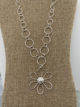 Load image into Gallery viewer, Silver Flower Power Necklace