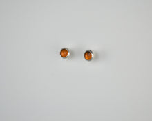 Load image into Gallery viewer, Amber Glass Stud Earrings
