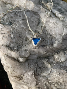 Blue Triangle Pendant