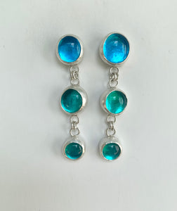 Droplets Earrings - Blue/Aqua