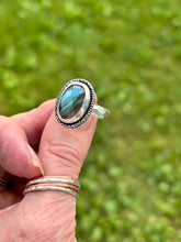 Load image into Gallery viewer, Faceted Labradorite Ring
