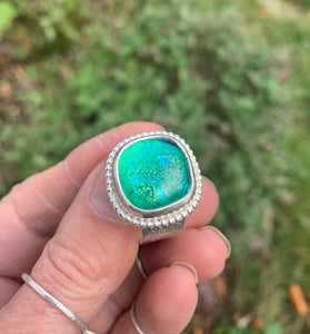 Green Galaxy Ring
