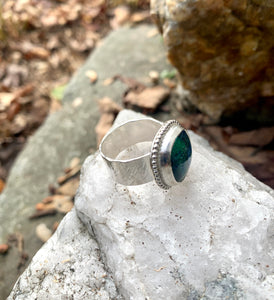 Green Galaxy Ring