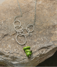 Load image into Gallery viewer, Long Necklace with Green Drop
