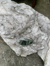 Load image into Gallery viewer, Grey/Green Jasper Pendant
