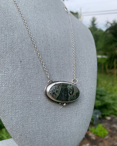 Grey/Green Jasper Pendant