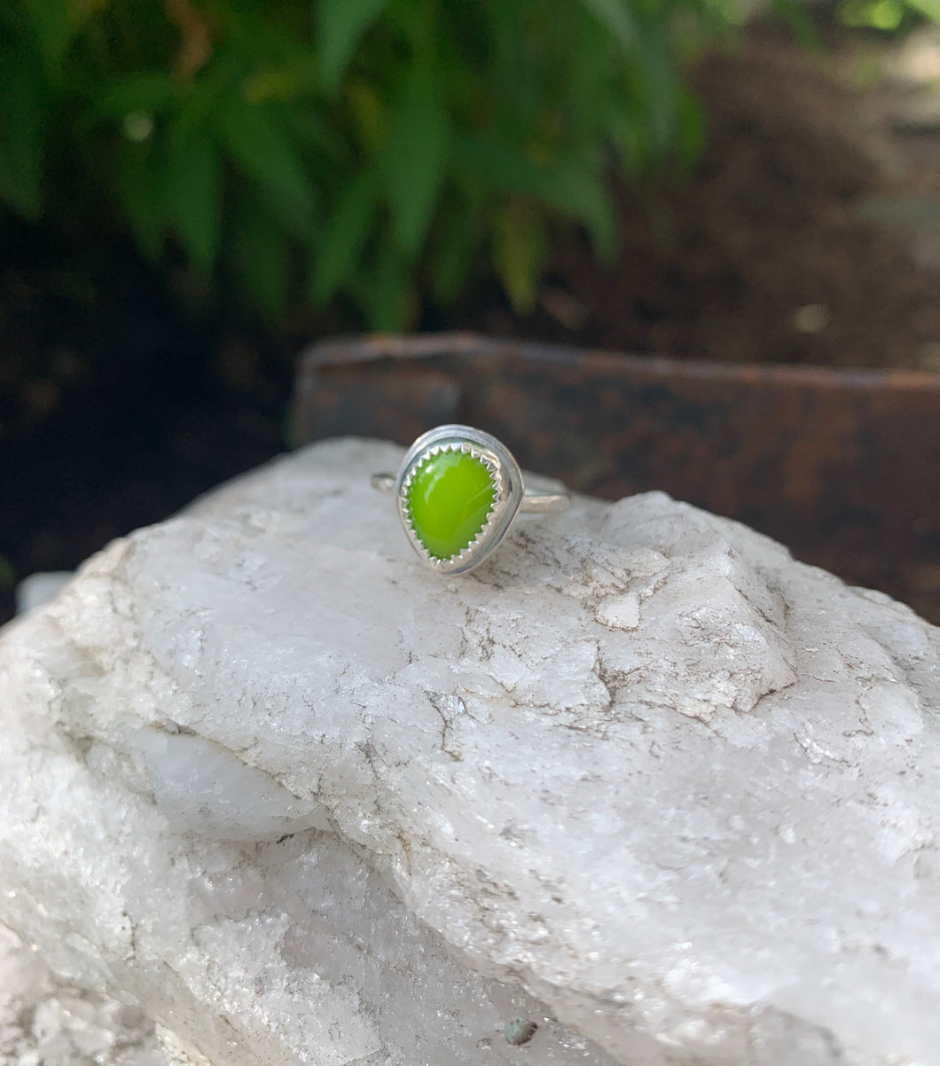 Lime Green Stacking Ring