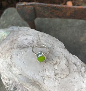 Lime Green Stacking Ring