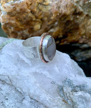 Load image into Gallery viewer, Montana Agate Wide Band Ring
