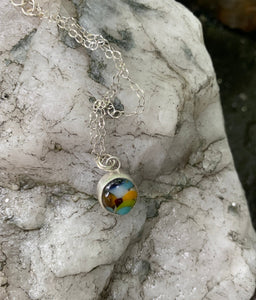 Small Confetti Stone Necklace