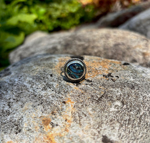 Sundials Ring on Deco Band