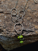 Load image into Gallery viewer, Long Necklace with Green Drop
