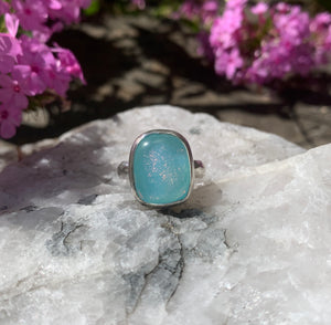 Aqua Shimmer Ring