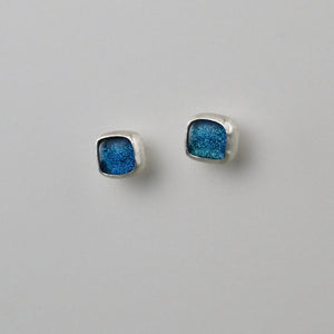 Aurora Blue Stud Earrings