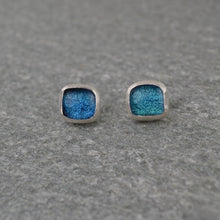 Load image into Gallery viewer, Aurora Blue Stud Earrings
