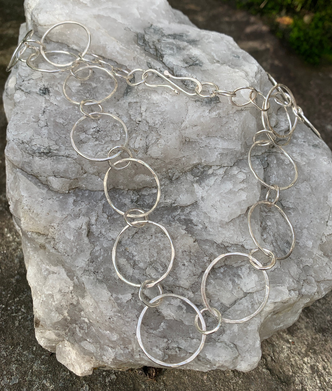 Silver Link Necklace - 23