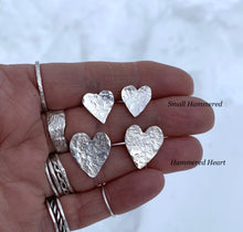 Load image into Gallery viewer, Hammered Heart Earrings

