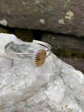 Load image into Gallery viewer, Shimmery Pink Cuff Bracelet
