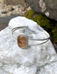 Shimmery Pink Cuff Bracelet