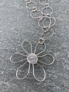 Silver Flower Power Necklace