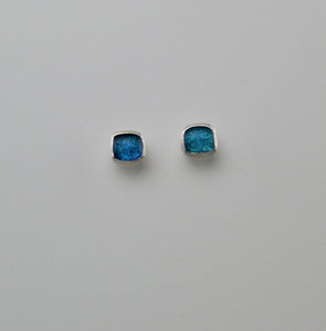 Aurora Blue Stud Earrings