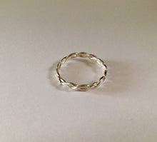 Load image into Gallery viewer, Simple Braided Silver Ring
