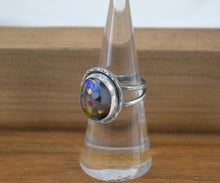 Load image into Gallery viewer, Multi Color Confetti Glass Statement Ring
