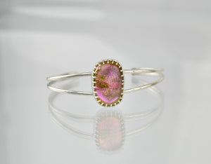 Shimmery Pink Cuff Bracelet