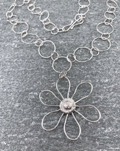 Load image into Gallery viewer, Silver Flower Power Necklace
